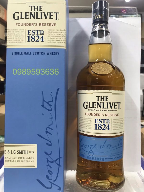 RƯỢU GLENLIVET FOUNDER'S RESERVE 1824 - Rượu Vang Rượu Mạnh NK CHÍNH ...